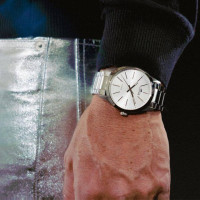 Lotus – MINIMALISTE – Classique argentée pour hommes – Tout en acier inoxydable – 15959/1