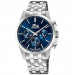 Lotus – Montre chronographe au fond bleu et étanche 50 m – Tout en acier inoxydable – 18989/2 Lotus – Montre chronographe au fond bleu et étanche 50 m – Tout en acier inoxydable – 18989/2