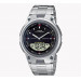 Casio – Double montre en bracelet acier inoxydable pour hommes – Autonomie pile 10 ans – AW-80D-1AV Casio – Double montre en bracelet acier inoxydable pour hommes – Autonomie pile 10 ans – AW-80D-1AV