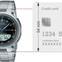 Casio – Double montre en bracelet acier inoxydable pour hommes – Autonomie pile 10 ans – AW-80D-1AV