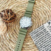 Casio – Montre en bracelet résine vert – Étanche – Argentée cadran blanc – MTP-VD300-3B Casio – Montre en bracelet résine vert – Étanche – Argentée cadran blanc – MTP-VD300-3B