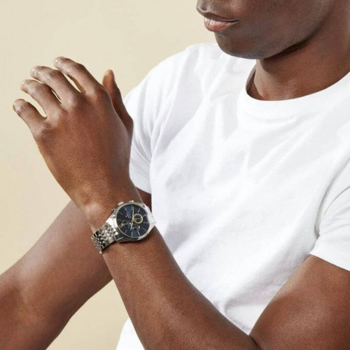 Festina – Montre fond bleu pour hommes – Chronographe – Tout en acier inoxydable – F20285/3 Festina – Montre fond bleu pour hommes – Chronographe – Tout en acier inoxydable – F20285/3