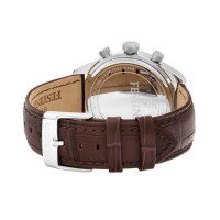 Festina – Chronographe en bracelet cuir marron pour hommes – Avec dateur – Étanche 50 m – F16760/1