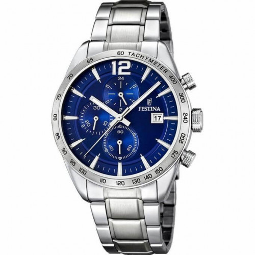 Festina – TIMELESS CHRONOGRAPH pour hommes – Tout en acier inoxydable – Étanche 50 m – F16759/3 Festina – TIMELESS CHRONOGRAPH pour hommes – Tout en acier inoxydable – Étanche 50 m – F16759/3