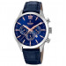 Festina – Montre chronographe bleu en bracelet cuir bleu – Index bronze – Étanche 50 m – F20542/4 Festina – Montre chronographe bleu en bracelet cuir bleu – Index bronze – Étanche 50 m – F20542/4