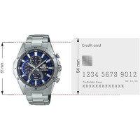 Casio – Chronomètre & extra plate – sportif et solaire – Verre saphir anti-rayures – tout en acier inoxydable – EFS-S610D-1AV