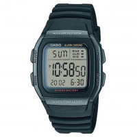 Casio – Montre digitale pour hommes – Bracelet en résine noir – Autonomie pile 10 ans – W-96H-1BV