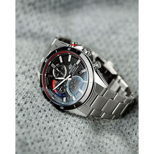 Casio – Ultra-mince, sportif et solaire – Cristal de saphir résistant aux rayures – Tout en acier inoxydable – EFS-S610DB-1AV Casio – Ultra-mince, sportif et solaire – Cristal de saphir résistant aux rayures – Tout en acier inoxydable – EFS-S610DB-1AV