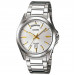Casio – Fond blanc avec index tirets en doré – des jours et des mois – Étanchéité de 50 mètres – MTP-1370D-7A2VDF Casio – Fond blanc avec index tirets en doré – des jours et des mois – Étanchéité de 50 mètres – MTP-1370D-7A2VDF
