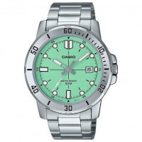 Casio – Montre fond vert-turquoise pour hommes – avec dateur – étanche 50 m – MTP-VD01D-3E1V