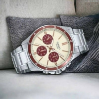 Casio – Montre fond vert-turquoise pour hommes – avec dateur – étanche 50 m – MTP-VD01D-3E1V