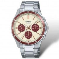 Casio – Montre fond vert-turquoise pour hommes – avec dateur – étanche 50 m – MTP-VD01D-3E1V