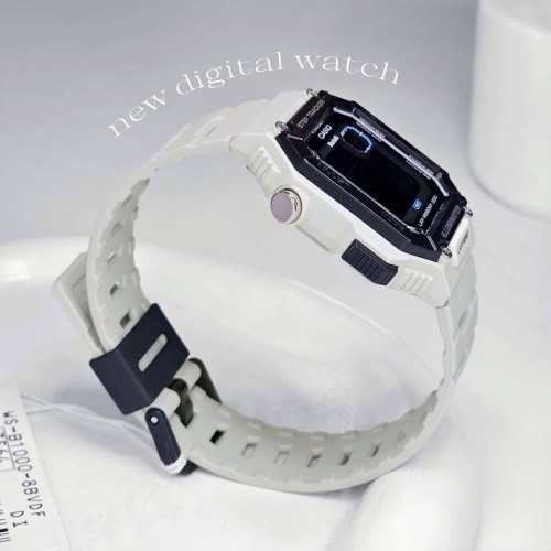 Casio – Montre digitale avec Bluetooth® pairing & affichage du nombre de pas effectués – Bracelet en résine blanc – WS-B1000-8BV Casio – Montre digitale avec Bluetooth® pairing & affichage du nombre de pas effectués – Bracelet en résine blanc – WS-B1000-8BV
