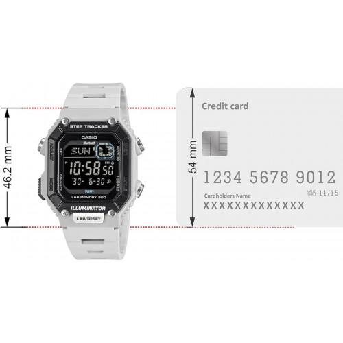 Casio – Montre digitale avec Bluetooth® pairing & affichage du nombre de pas effectués – Bracelet en résine blanc – WS-B1000-8BV Casio – Montre digitale avec Bluetooth® pairing & affichage du nombre de pas effectués – Bracelet en résine blanc – WS-B1000-8BV