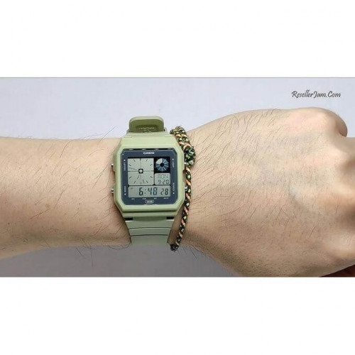Casio – Montre qui s’adapte à tous les poignets – vert – Étanche – alarme – LF-20W-3ADF Casio – Montre qui s’adapte à tous les poignets – vert – Étanche – alarme – LF-20W-3ADF