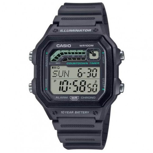 Casio – Autonomie batterie 10 ans – Résistance à l’eau jusqu’à 100 mètres, Chronographe – WS-1600H-8AV Casio – Autonomie batterie 10 ans – Résistance à l’eau jusqu’à 100 mètres, Chronographe – WS-1600H-8AV