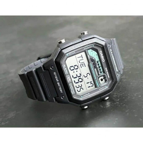 Casio – Autonomie batterie 10 ans – Résistance à l’eau jusqu’à 100 mètres, Chronographe – WS-1600H-8AV Casio – Autonomie batterie 10 ans – Résistance à l’eau jusqu’à 100 mètres, Chronographe – WS-1600H-8AV