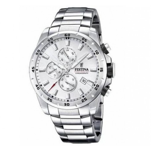Festina – TIMELESS CHRONOGRAPH – Diamètre boîtier 45,05 mm – WR 100 m, Tout en acier inoxydable – F20463/1 Festina – TIMELESS CHRONOGRAPH – Diamètre boîtier 45,05 mm – WR 100 m, Tout en acier inoxydable – F20463/1