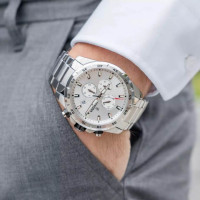 Festina – TIMELESS CHRONOGRAPH – Diamètre boîtier 45,05 mm – WR 100 m, Tout en acier inoxydable – F20463/1