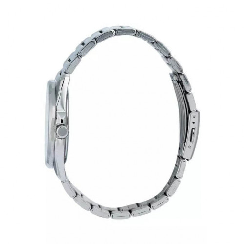 Casio – Cadran bleu & Dotée des motifs rayés & dateur sur 6h – Acier inoxydable – MTP-E725D-2AV Casio – Cadran bleu & Dotée des motifs rayés & dateur sur 6h – Acier inoxydable – MTP-E725D-2AV