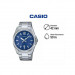 Casio – Cadran bleu & Dotée des motifs rayés & dateur sur 6h – Acier inoxydable – MTP-E725D-2AV Casio – Cadran bleu & Dotée des motifs rayés & dateur sur 6h – Acier inoxydable – MTP-E725D-2AV