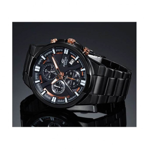 Casio – Conception dynamique et puissante, Chronographe et dateur, Étanche 10 BAR – EFR-544BK-1A9V Casio – Conception dynamique et puissante, Chronographe et dateur, Étanche 10 BAR – EFR-544BK-1A9V