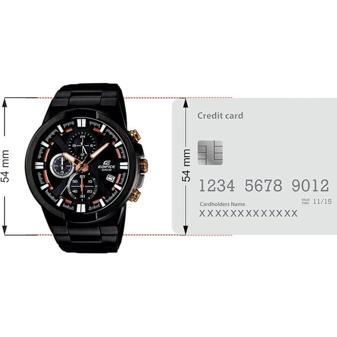 Casio – Conception dynamique et puissante, Chronographe et dateur, Étanche 10 BAR – EFR-544BK-1A9V