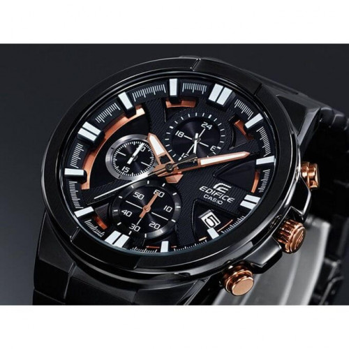 Casio – Conception dynamique et puissante, Chronographe et dateur, Étanche 10 BAR – EFR-544BK-1A9V Casio – Conception dynamique et puissante, Chronographe et dateur, Étanche 10 BAR – EFR-544BK-1A9V