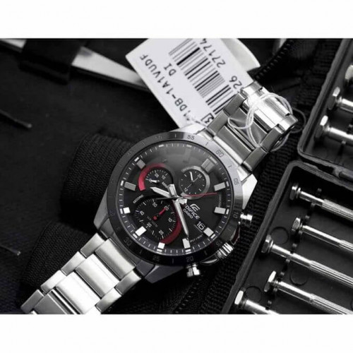 Casio – Conception dynamique et puissante, Chronographe et dateur, Étanche 10 BAR – EFR-544BK-1A9V Casio – Conception dynamique et puissante, Chronographe et dateur, Étanche 10 BAR – EFR-544BK-1A9V