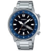Casio – Montre sportive et élégante avec un anneau de compas rotatif, en acier, WR 50 m – MTD-130D-1A2V