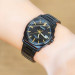 Casio – Cadran noir avec index doré – Affichage date sur 3h – Étanche 50 m – MTP-E720B-1AV Casio – Cadran noir avec index doré – Affichage date sur 3h – Étanche 50 m – MTP-E720B-1AV