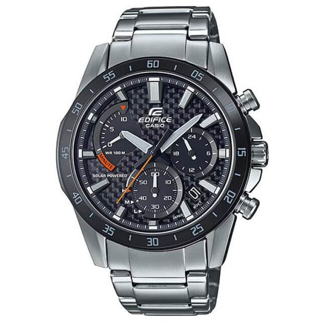 Casio – Edifice à énergie solaire innovante, Cadran en fibre de carbone. Chronographe – EQS-930DB-1AV