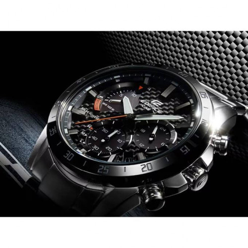 Casio – Edifice à énergie solaire innovante, Cadran en fibre de carbone. Chronographe – EQS-930DB-1AV Casio – Edifice à énergie solaire innovante, Cadran en fibre de carbone. Chronographe – EQS-930DB-1AV