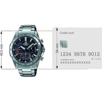 Casio – Edifice à énergie solaire innovante, Cadran en fibre de carbone. Chronographe – EQS-930DB-1AV