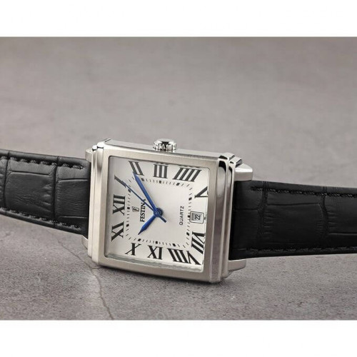 Festina – Montre pour homme – Cadran carré en chiffres romains – Bracelet cuir noir – F20681/1 Festina – Montre pour homme – Cadran carré en chiffres romains – Bracelet cuir noir – F20681/1