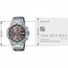Casio – Cadran marron – Chronographe pour homme – Tout en acier inoxydable – EFV-640D-5AV