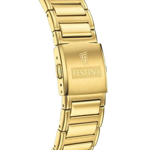 Festina – Montre pour homme dorée – Chronographe – Tout en acier inoxydable – F20638/1 Festina – Montre pour homme dorée – Chronographe – Tout en acier inoxydable – F20638/1