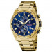 Festina – Cadran bleu foncé – Chronographe – Tout en acier plaqué or – Avec dateur – F20541/2 Festina – Cadran bleu foncé – Chronographe – Tout en acier plaqué or – Avec dateur – F20541/2