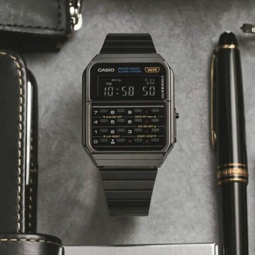 Montre calculatrice des années 80, Vintage Collection – Bracelet métallique noir – CA-500WEGG-1B
Montre calculatrice des années 80, Vintage Collection – Bracelet métallique noir – CA-500WEGG-1B