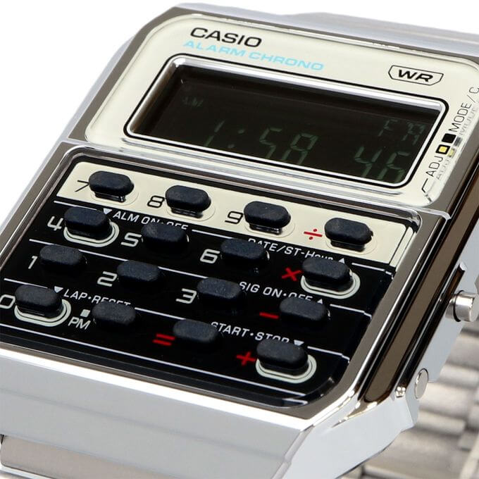 Casio – Vintage Collection, Hommage aux générations des années 70, calculatrice – CA-500WE-7B