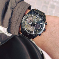Casio – Edifice Collection – Chronographe – Solaire – Noir inoxydable – EQS-930MDC-1AV
