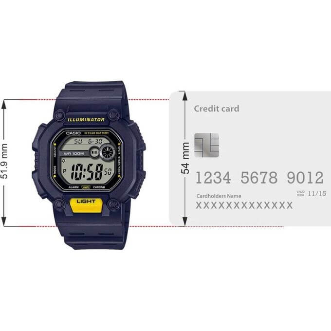 Casio – Multi Time – Illuminator – Étanche 100 m – Bracelet en résine noir – AE-1100W-1BV