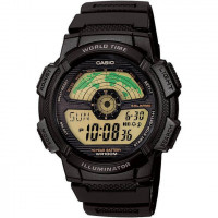 Casio – Multi Time – Illuminator – Étanche 100 m – Bracelet en résine noir – AE-1100W-1BV