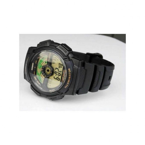 Casio – Multi Time – Illuminator – Étanche 100 m – Bracelet en résine noir – AE-1100W-1BV Casio – Multi Time – Illuminator – Étanche 100 m – Bracelet en résine noir – AE-1100W-1BV