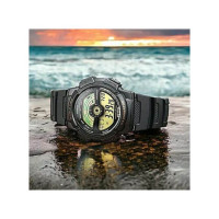 Casio – Multi Time – Illuminator – Étanche 100 m – Bracelet en résine noir – AE-1100W-1BV