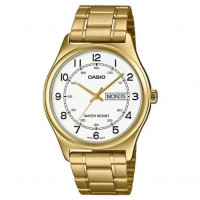 Casio – Montre classique dorée pour homme – Bracelet en acier inoxydable doré – MTP-V006G-7B