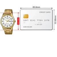 Casio – Montre classique dorée pour homme – Bracelet en acier inoxydable doré – MTP-V006G-7B