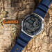 Casio – Digitale bleue – Étanchéité 100 mètres – Carte du monde pour l’heure mondiale – AE-1000W-2AV Casio – Digitale bleue – Étanchéité 100 mètres – Carte du monde pour l’heure mondiale – AE-1000W-2AV