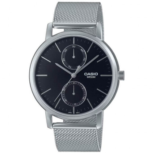 Casio – Belle montre pour hommes en bracelet milanais & indicateur date jours/mois – MTP-B310M-1AVDF Casio – Belle montre pour hommes en bracelet milanais & indicateur date jours/mois – MTP-B310M-1AVDF