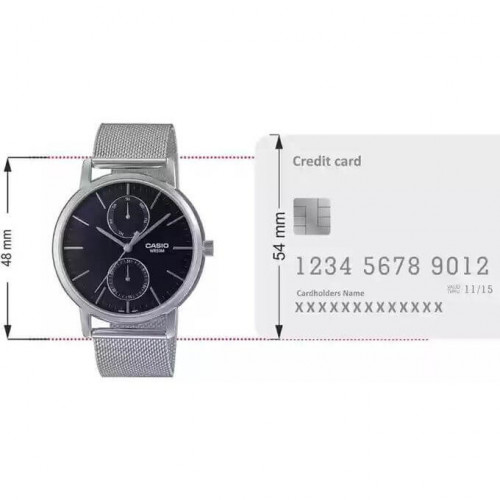 Casio – Belle montre pour hommes en bracelet milanais & indicateur date jours/mois – MTP-B310M-1AVDF Casio – Belle montre pour hommes en bracelet milanais & indicateur date jours/mois – MTP-B310M-1AVDF
